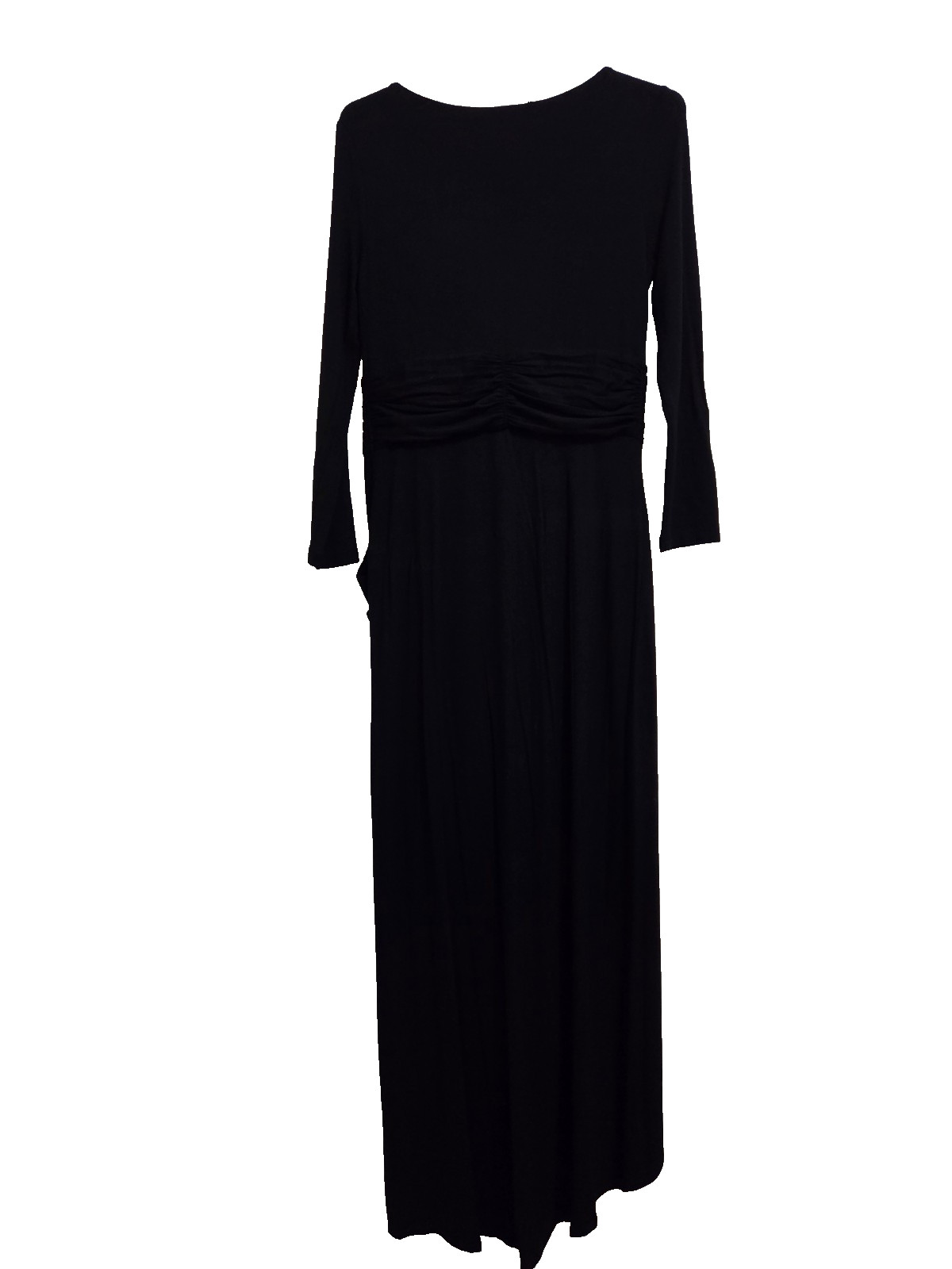 Peruvian Connection Long Sleeve Maxi Dress • Blac… - image 3