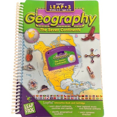 LeapFrog LeapPad Leap 3 Interactive Book Lot Geography Science Human Body 2pk