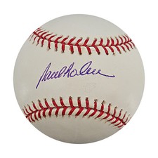 Paul Lo Duca Dodgers Marlins Mets Autographed OMLB Baseball Steiner COA-5