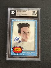 Vivien Lyra Blair Signed as Young Leia Star Wars Living Set Card - Beckett Slab