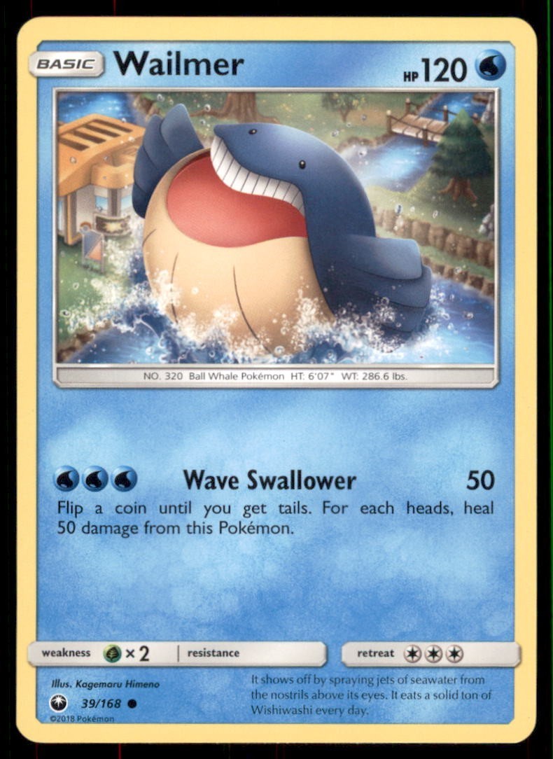 Pokemon TCG Wailmer 39/168 Regular 