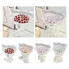 Bouquet di fiori di rose di simulazione fai-da-te 18 pezzi kit di materiali non