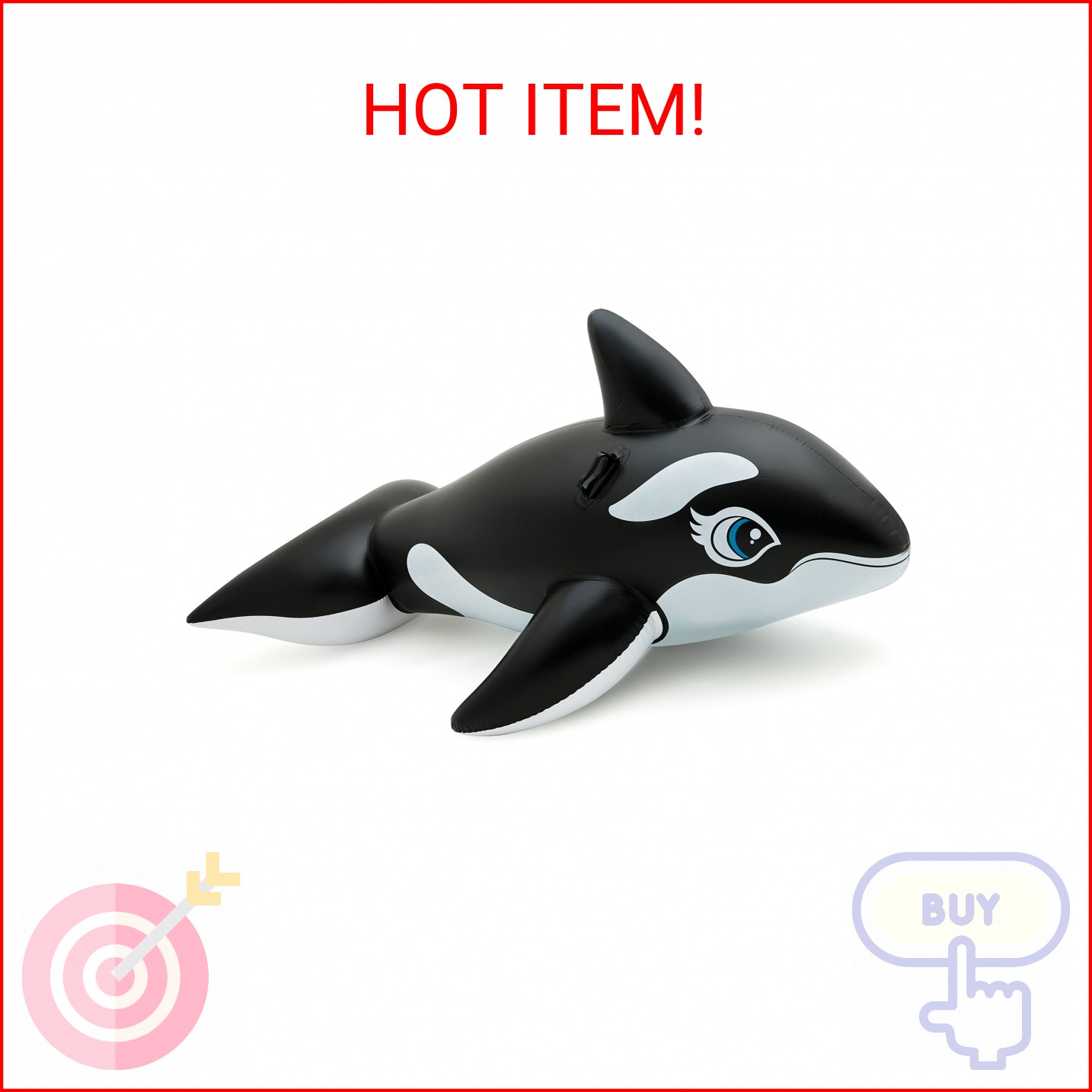 INTEX Whale Inflatable Pool Float: Animal Pool Toy For Kids 