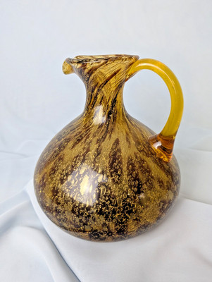 Murano Krug Mid Century Ercole Barovier honig-bernsteinfarben