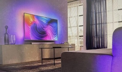 Philips Ambilight, The One 70 Zoll 4K UHD LED Smart Silber