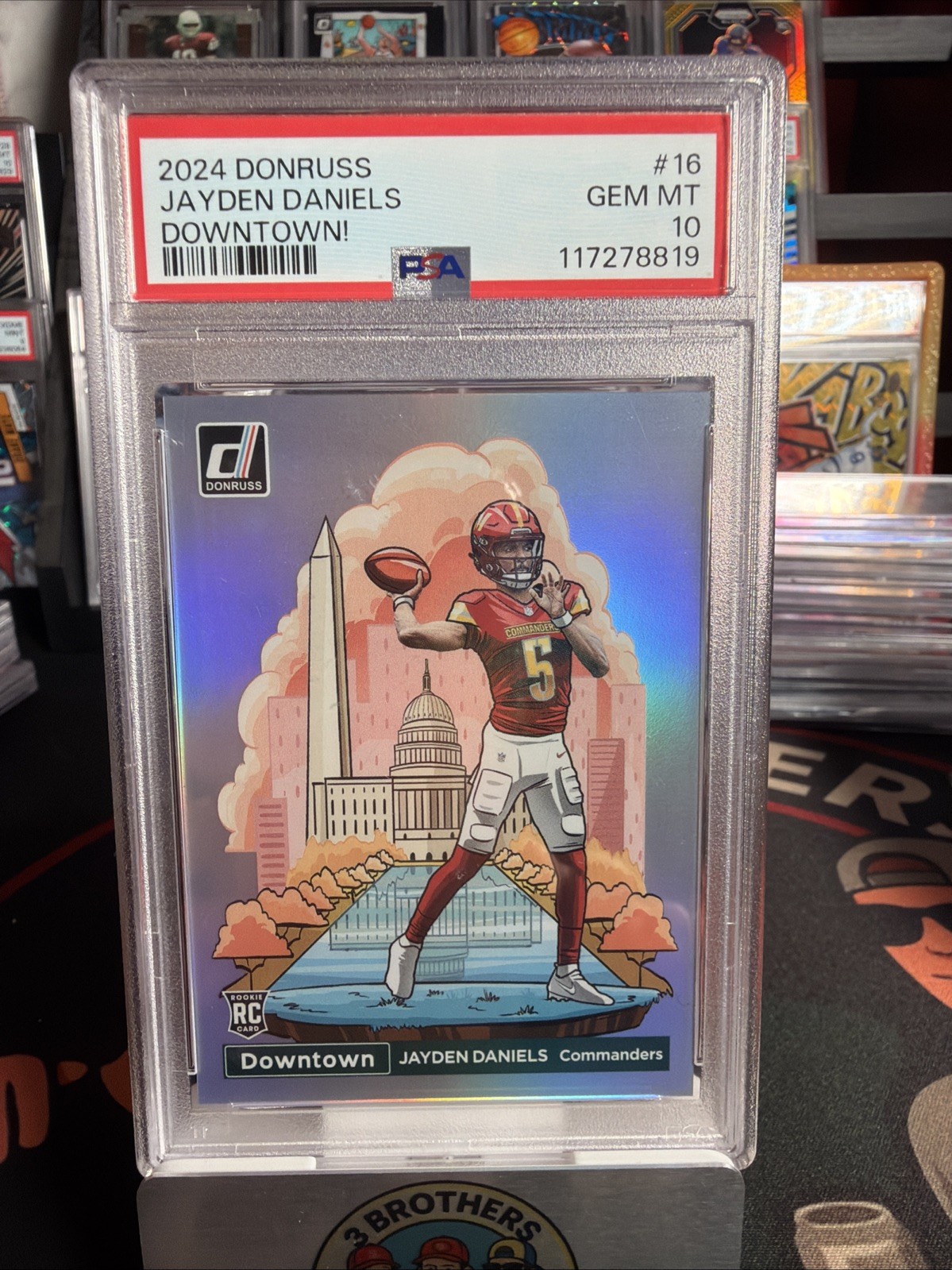 2024 Panini Donruss - Downtown! Jayden Daniels #16 (RC) PSA 10