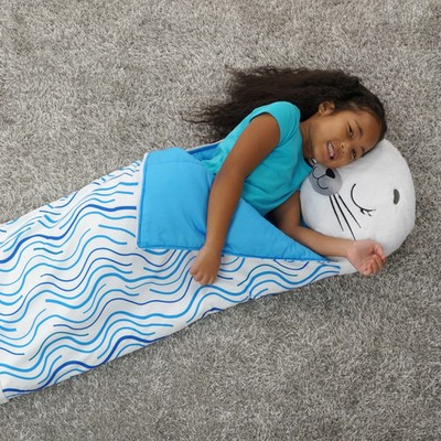 Happy Nappers Schlafsack - White Seal - Medium - Alter 3-6 Jahre