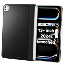 Magic-Keyboard Compatible Case for iPad Pro 13 inch M4/M5 2024/2025, Black