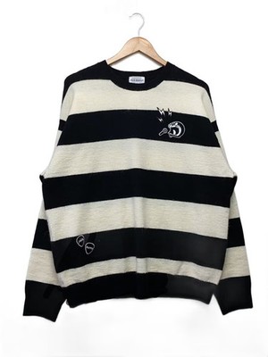 JACK BUNNY!! Knit Sweater (Thick) 5 Nylon IVO Border 262-4270039