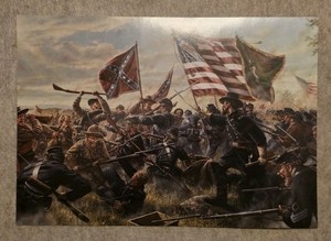 6.5x10 Civil War Battle Print