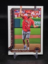 2025 Topps Series 1 - Jayson Tatum First Pitch Insert St. Louis Cardinals FP-5