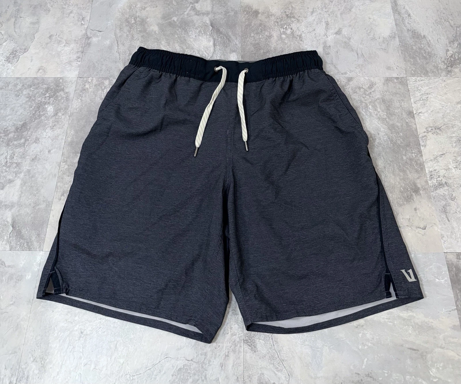 Vuori Shorts Trail 2.0 Lined Athletic Performance Running V341 Blue 7” Mens S