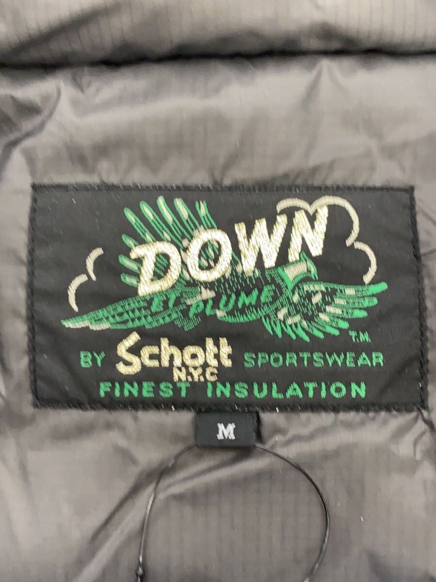 Schott Down Jacket M Nylon Blue - image 3