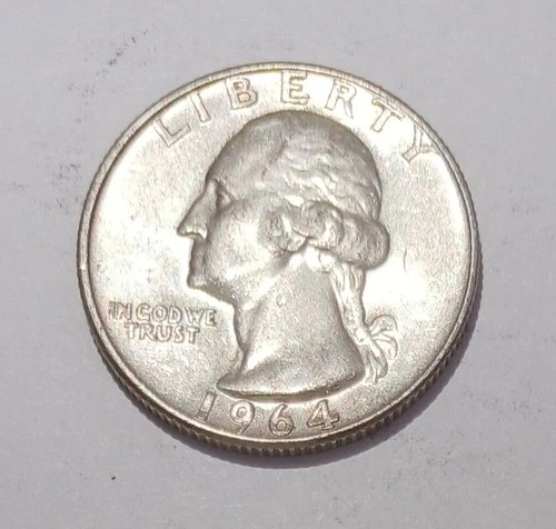1964 Washington Quarter Nice AU