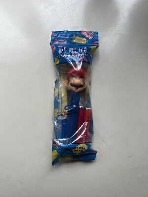 Super Mario PEZ Candy Dispenser Nintendo New in Cello Bag
