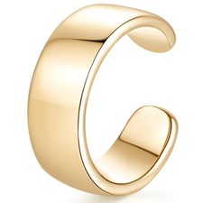 14K Gold Ear Cuffs for Women Non Piercing, Tiny Ear Cuff Earrings for women D...
