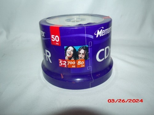 Memorex CD-R 50 Pack 52X 700Mb 80 Min Brand New Factory Sealed Discs - Afbeelding 2 van 3
