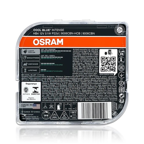 Osram Cool Blue Intense NEXT Gen HB4 9006 Halogen Headlight Bulbs 9006CBN 5000K - Picture 6 of 6