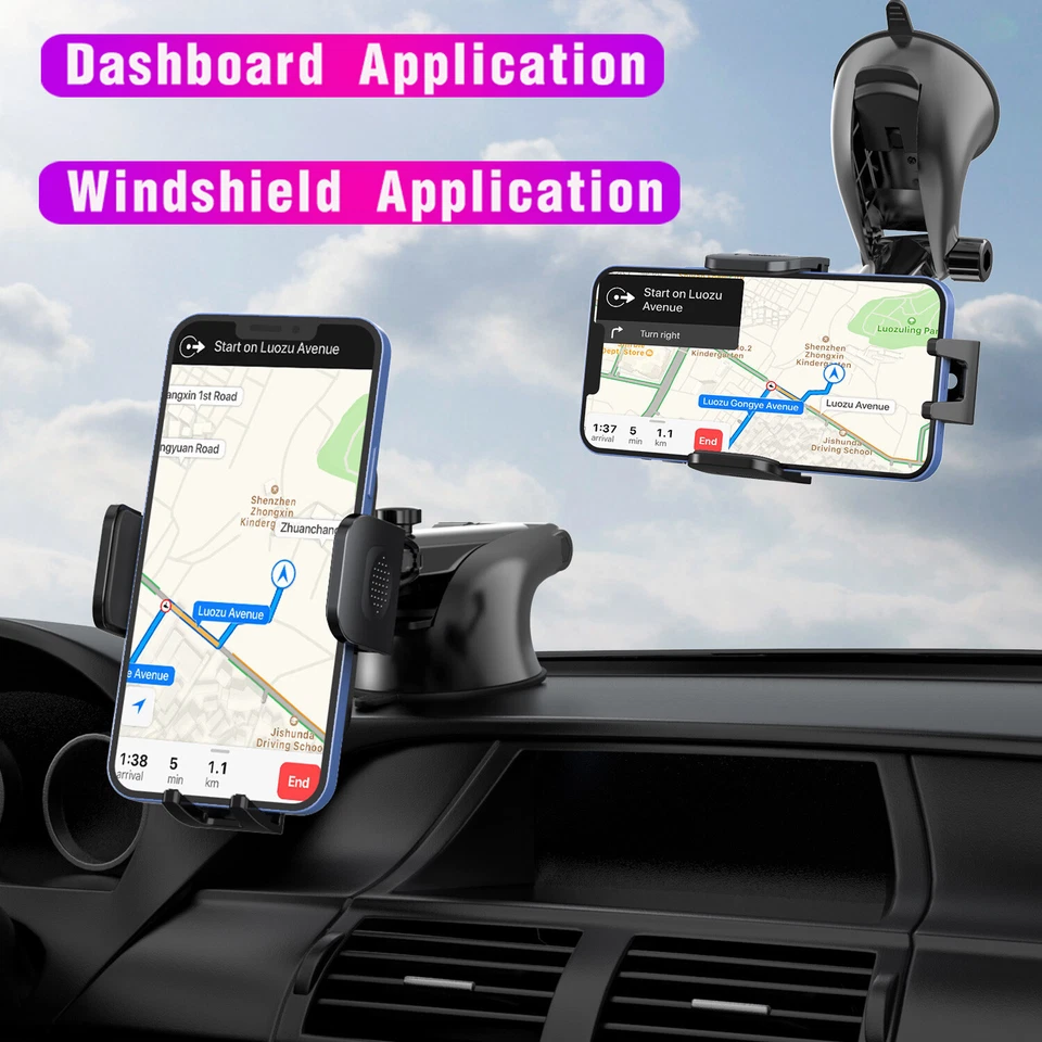 Car Mount Holder Stand Windshield Dashboard For Google Pixel 7/6 Pro/5/4a/3/2/XL - Image 4 of 4
