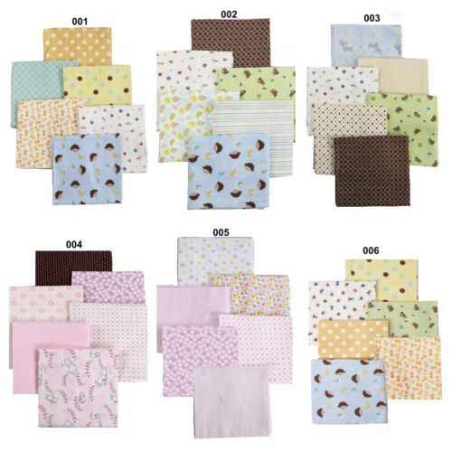 Baby Boy Girl Unisex Cotton Flannel Receiving Blankets, 6-Pack 30'' x 38'' - Picture 1 of 14