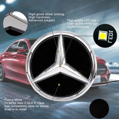 Für Mercedes Benz 2006-2014 W204 W447 grill beleuchten Logo LED Stern Emblem NEU