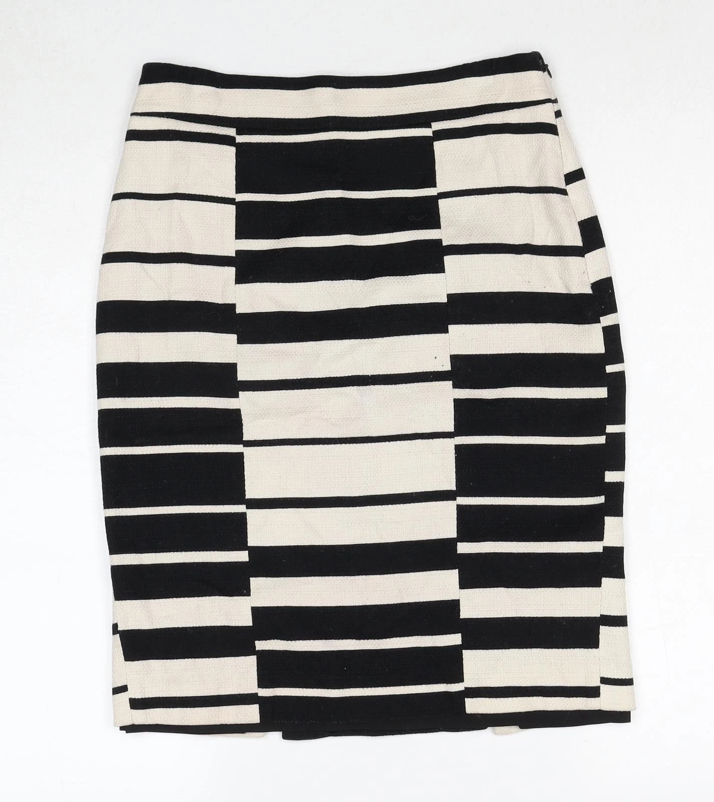 Ann Taylor Womens Black Cotton Blend Straight & Pencil Skirt Size S W26