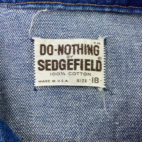 Vintage Sedgefield Womens Jacket Medium Blue Denim Trucker 70s 80s Made In USA - Picture 8 of 18