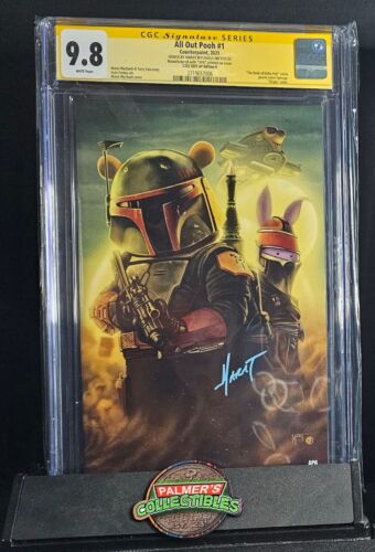 All Out Pooh #1 CGC SS 9.8 C2E2 2021 Boba Fett Virgin AP6 Signed By Marat!!!! - Picture 1 of 1