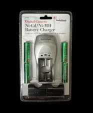 RADIOSHACK NI-CD/NI-MH BATTERY CHARGER  WITH 4 (AA) BATTERY- Brand New (Sealed)