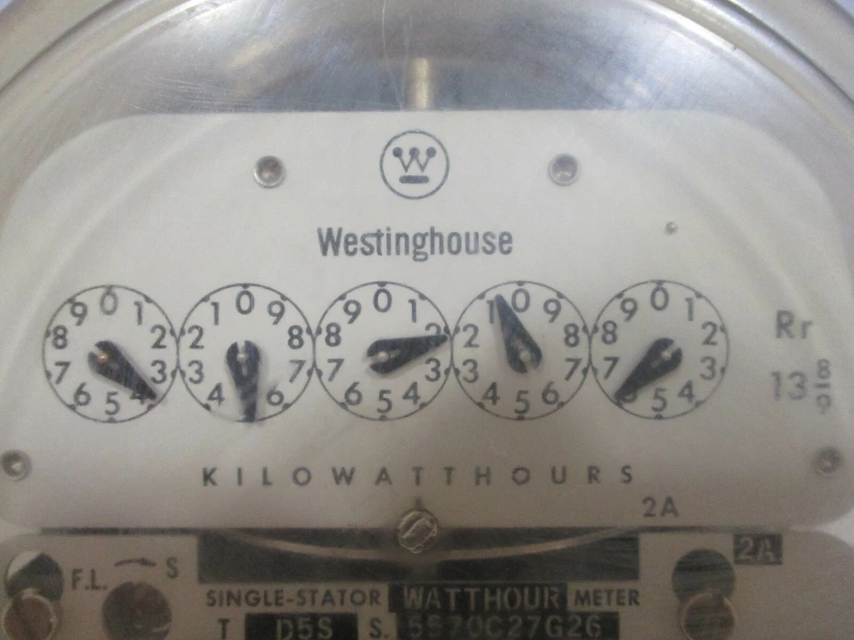 Westinghouse 5570C27G26 Type D5S Single-Stator Watthour Meter 240V 3W 200CL 60Hz - Image 4 of 4