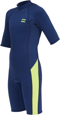 BILLABONG Youth 2/2 ABSOLUTE BZ S/S Spring Suit - NVY - Size
