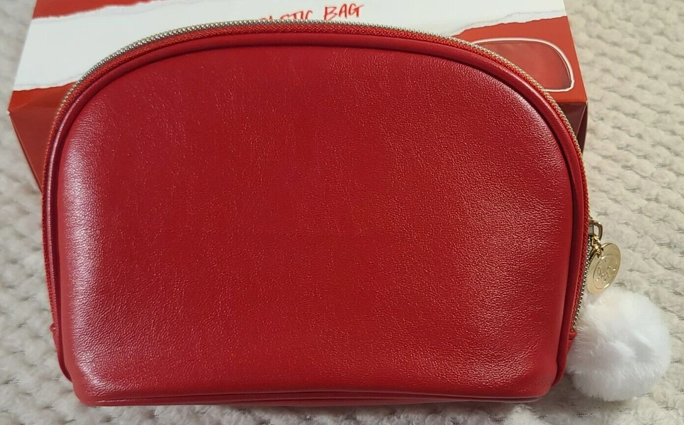 Sujetador Cosméticos Miss Claus Premium Rojo Cosméticos/Bolso de Maquillaje NUEVO EN CAJA Media Luna Foto 3 de 4