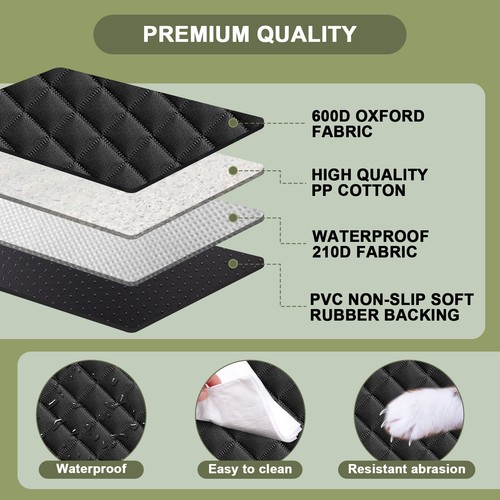 Funda de asiento trasero de coche para perro hamaca alfombrilla protector de asiento antideslizante inferior alfombrilla para mascotas - Imagen 3 de 10