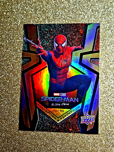 2023 Upper Deck Marvel Conception Perception Gold Spider-Man Holo SSP #CP1 MINT - Picture 6 of 12