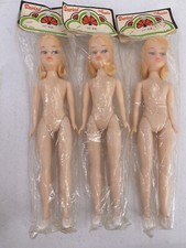 Vintage Darice Fashion Craft Doll 11 Blonde Blue Eyes Lot Of 3 Hong Kong