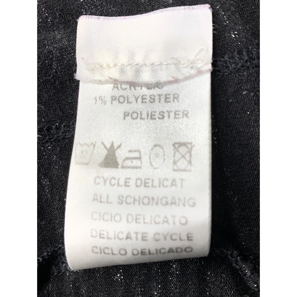 90-е винтажные Y2K Elaine Weiz черный металлик 2 изделия вязаные брюки костюм sz L/XL 5424 - Изображение 4 из 4