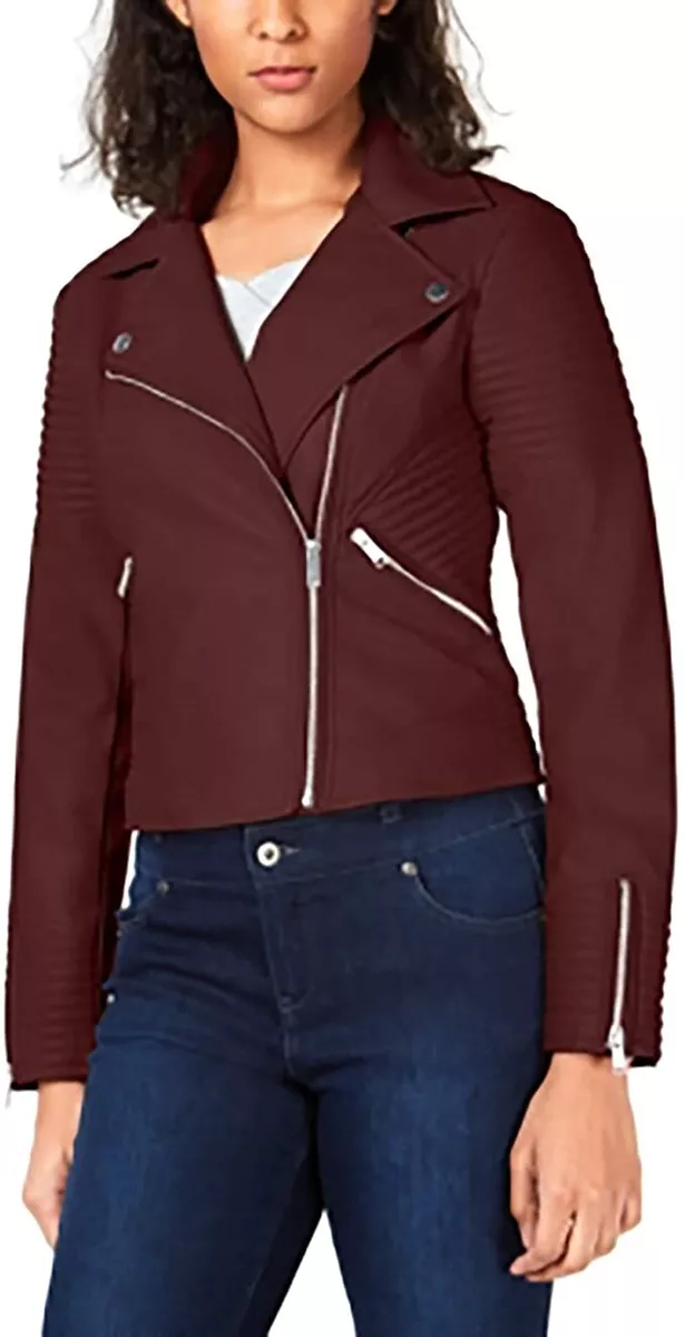 BAR III QUILTED MOTO JACKET COCOA RED SIZE 3XL BNWT eBay