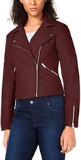 Bar Iii Quilted Moto Jacket – Cocoa Red - Size 3xl - Bnwt