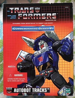 Transformers G1 Commemorative Tracks Box, Insert, Booklet, Decals Only.