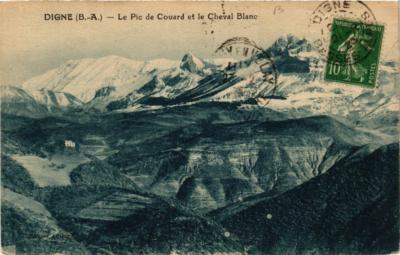Old postcard DIGNIFIED Le Pic de Couard et le Cheval Blanc (683485)