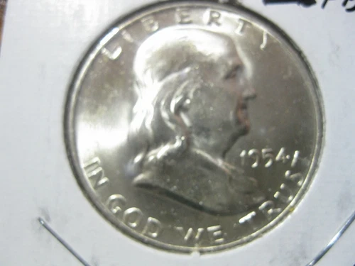 1954 D Franklin Half Dollar Gem+ BU FBL! #72408