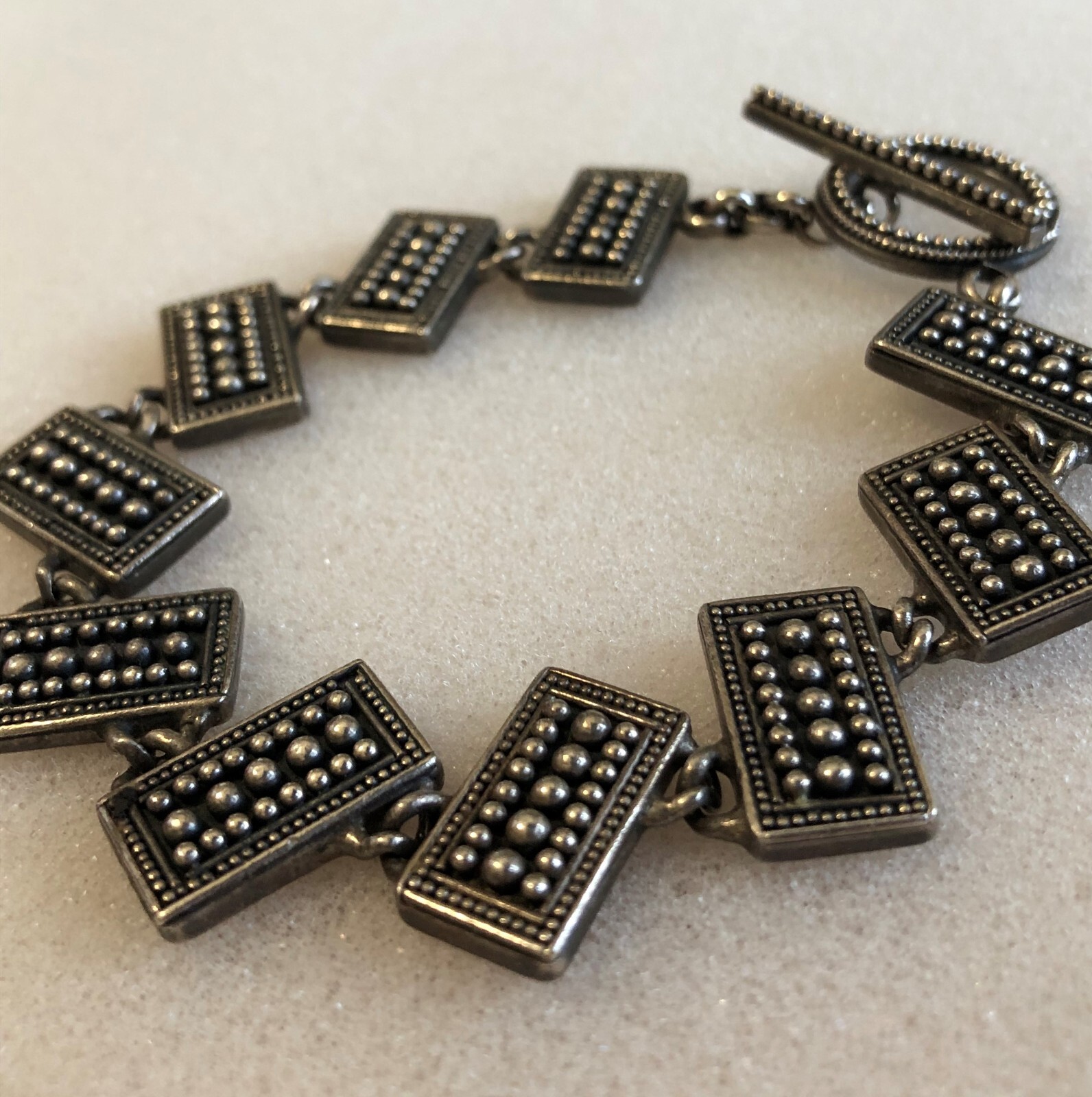 Stunning Solid 925 Sterling Silver Panel Links To… - image 2