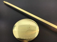 Takane Adjustable Clock Pendulum 2 1/8" Diameter Bob with Single Hook,