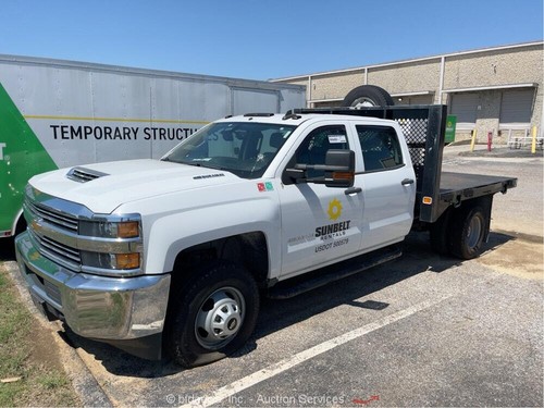2018 Chevrolet 3500HD 9' Flatbed Crew Cab Pickup Truck Fuel Tank bidadoo -Repair