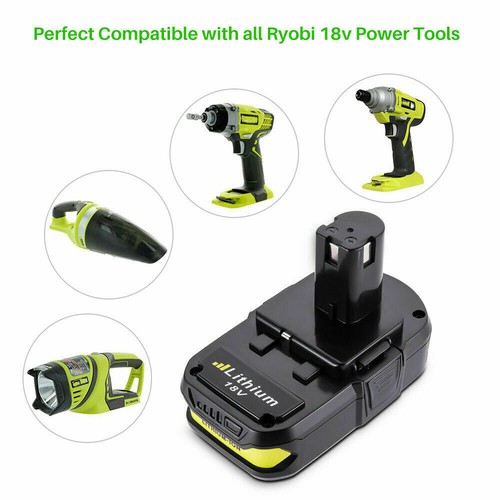P102 P190 18V 3.0Ah Lithium-Ion Battery replace For Ryobi P108 P103 / Charger - Picture 7 of 16
