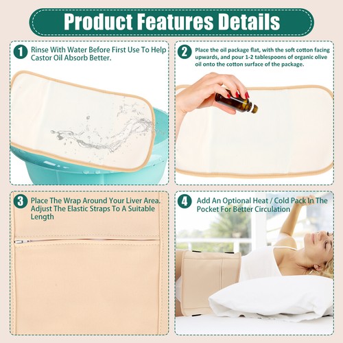 3Pcs Waist Neck Oil Pack Set Washable Reusable Leg Essential Oil Wrap ⊃ - Picture 12 of 15