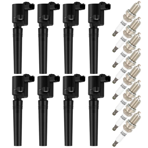 For 2002-2005 Ford Thunderbird V8 DG529 Set of 8 Ignition Coil & Spark Plug New