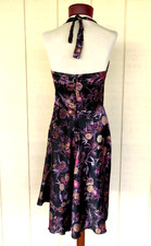 Victoria  s Secret Halter Slip Satin Dress Night Chemise Sz S XS Vtg Boho