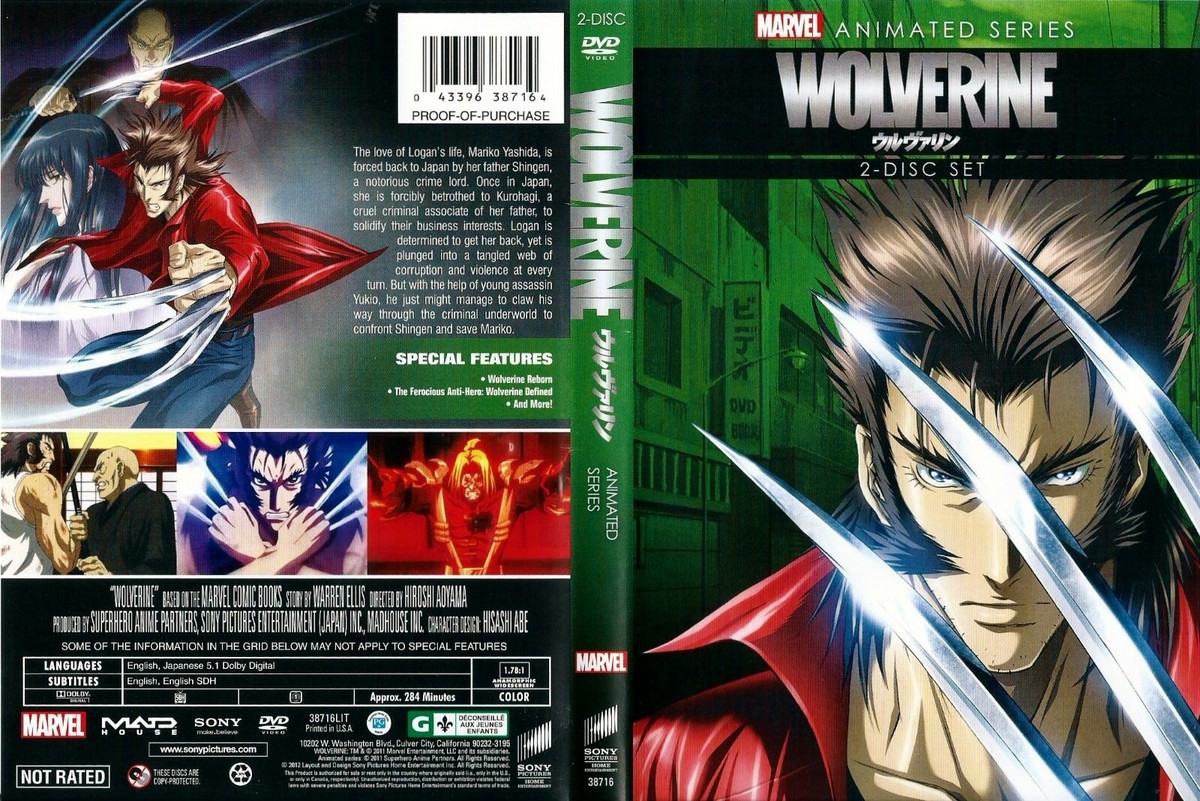 Wolverine The Animated Series DVD 2012 2-Disc Set Marvel Comics
