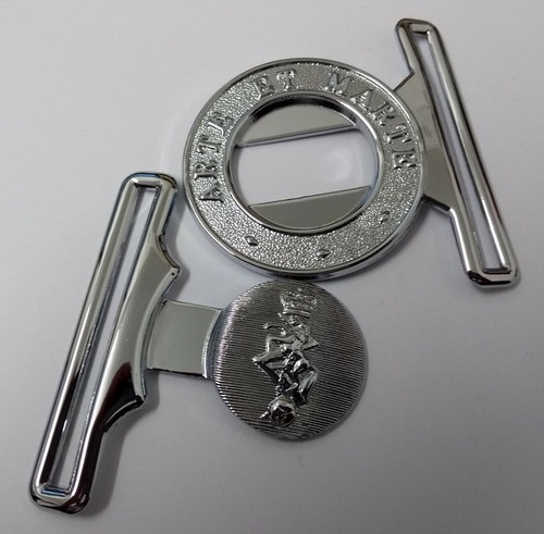 Genuine British Army REME Issue Ceremonial Stable Belt Replacement Buckle NEW - Picture 2 of 3